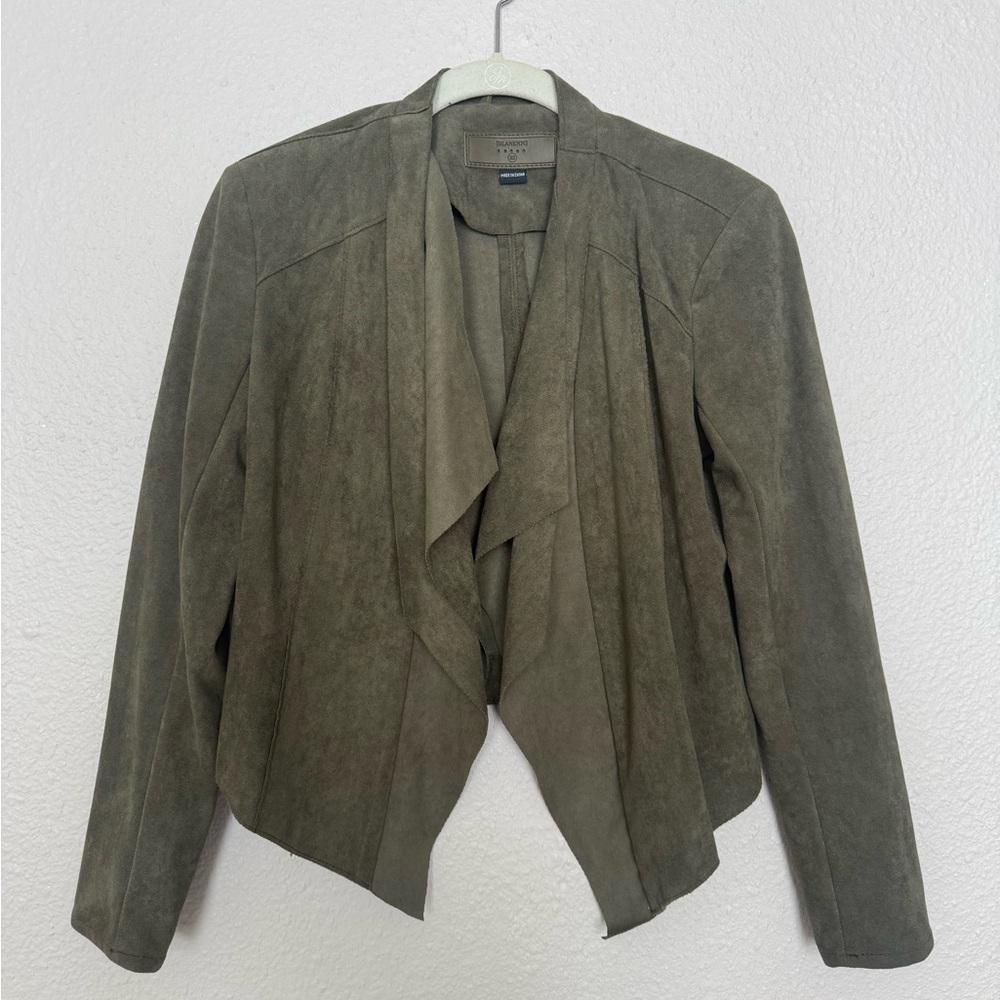 Blank NYC Blazer / Jacket - Cropped - Green Suede - Women’s XS